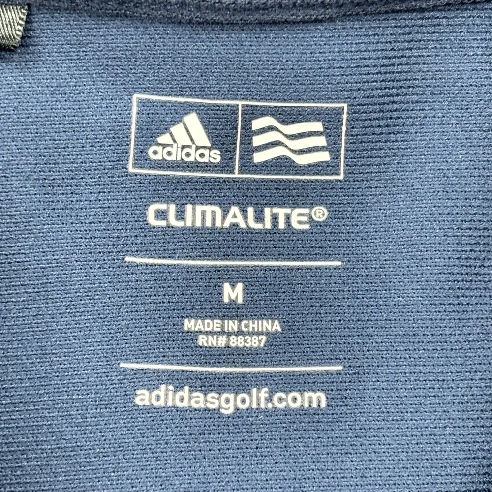 Adidas Climalite Mens Golf Polo Shirt Navy Blue PNC Logo Size M‎ X25620